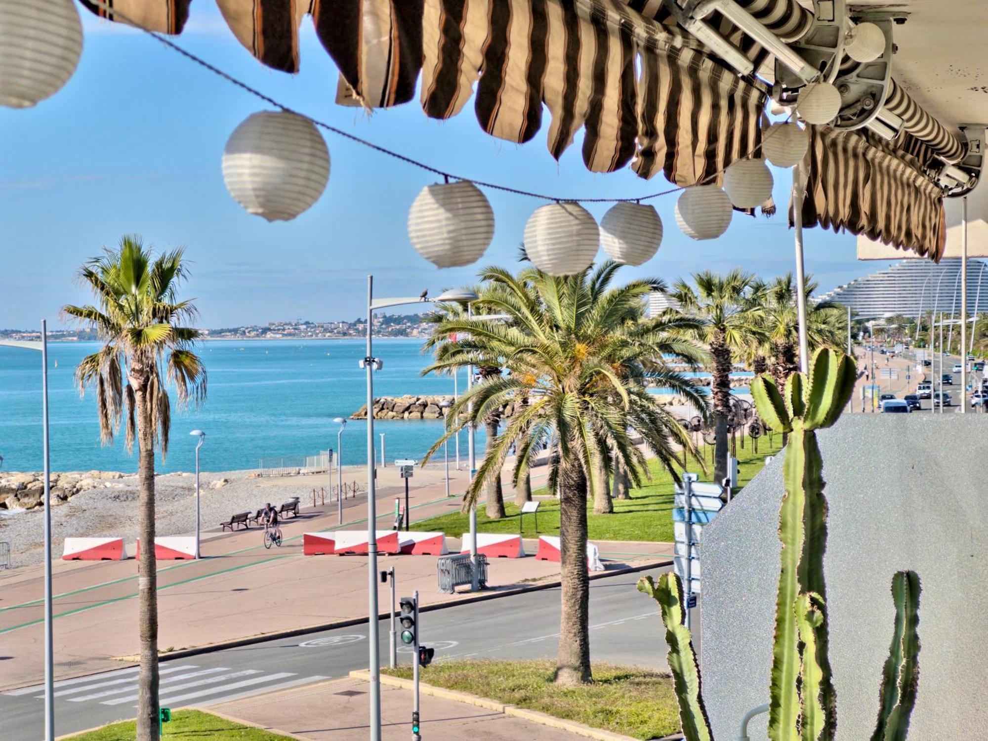 Panoramic Sea View Studio 24H Checkin Cagnes-sur-Mer Ngoại thất bức ảnh