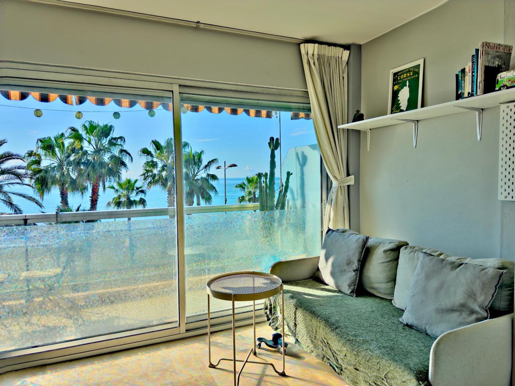 Panoramic Sea View Studio 24H Checkin Cagnes-sur-Mer Ngoại thất bức ảnh